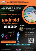 Android Development Workshop 2023 Workshop Poster